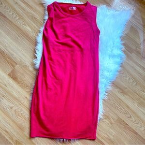 Sundays Anthropologie vintage Red Dress Sleeveless size 1 Small